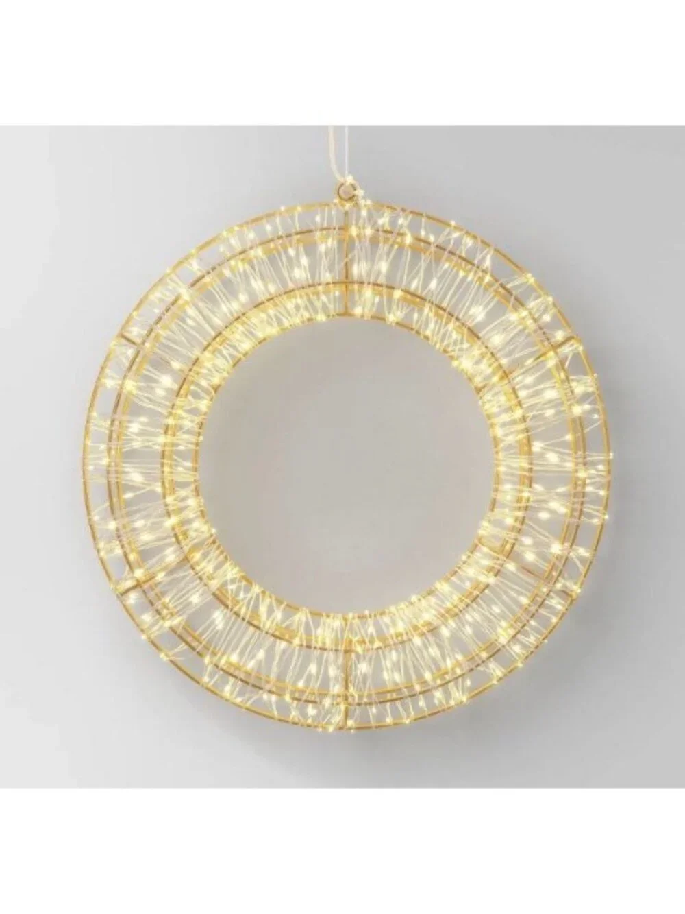 Target Christmas Hanging Wreath Twinkling Dewdrop Lights Warm White Wondershop™